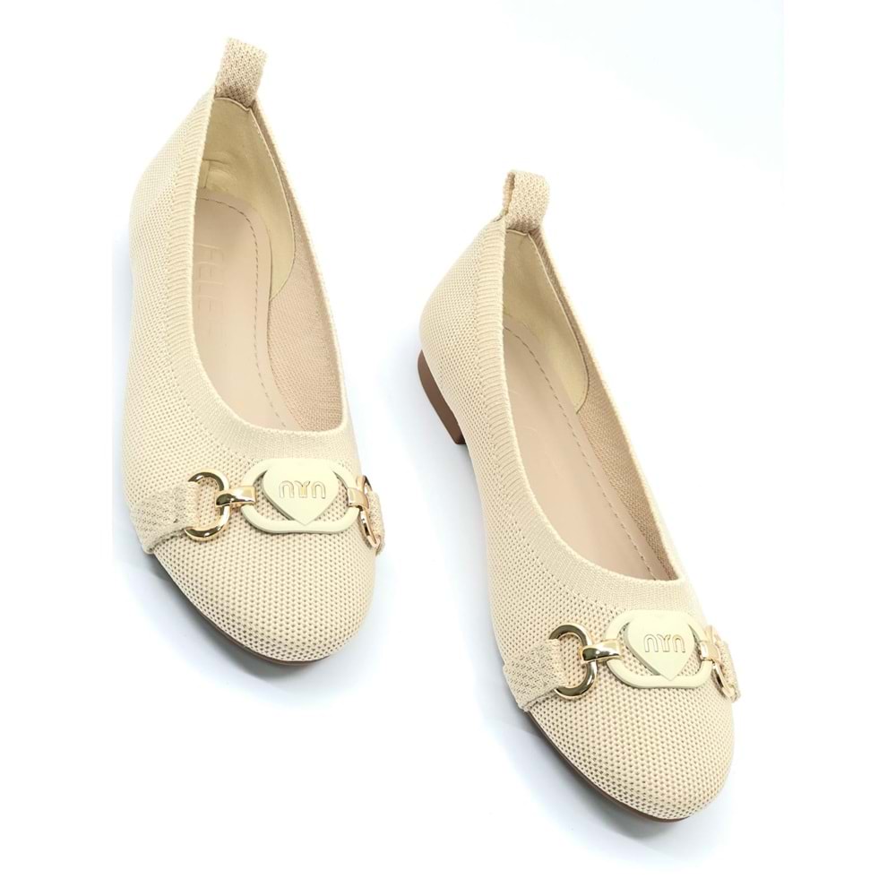 Feles Tiriko Toka Detaylı Kadın Babet Ayakkabı