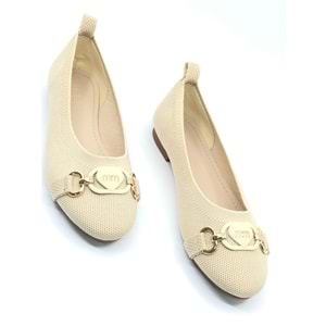 Feles Tiriko Toka Detaylı Kadın Babet Ayakkabı