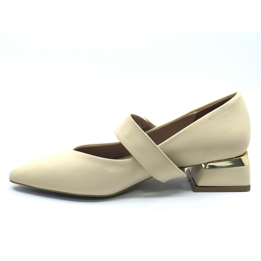 Feles Sivri Burun Toka Detaylı Kadın Topuklu Ayakkabı