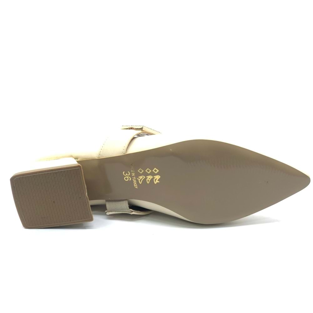 Feles Sivri Burun Toka Detaylı Kadın Topuklu Ayakkabı