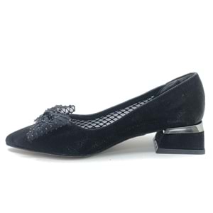 Feles Dantel Kurdela Toka Detaylı Kadın Klasik Ayakkabı