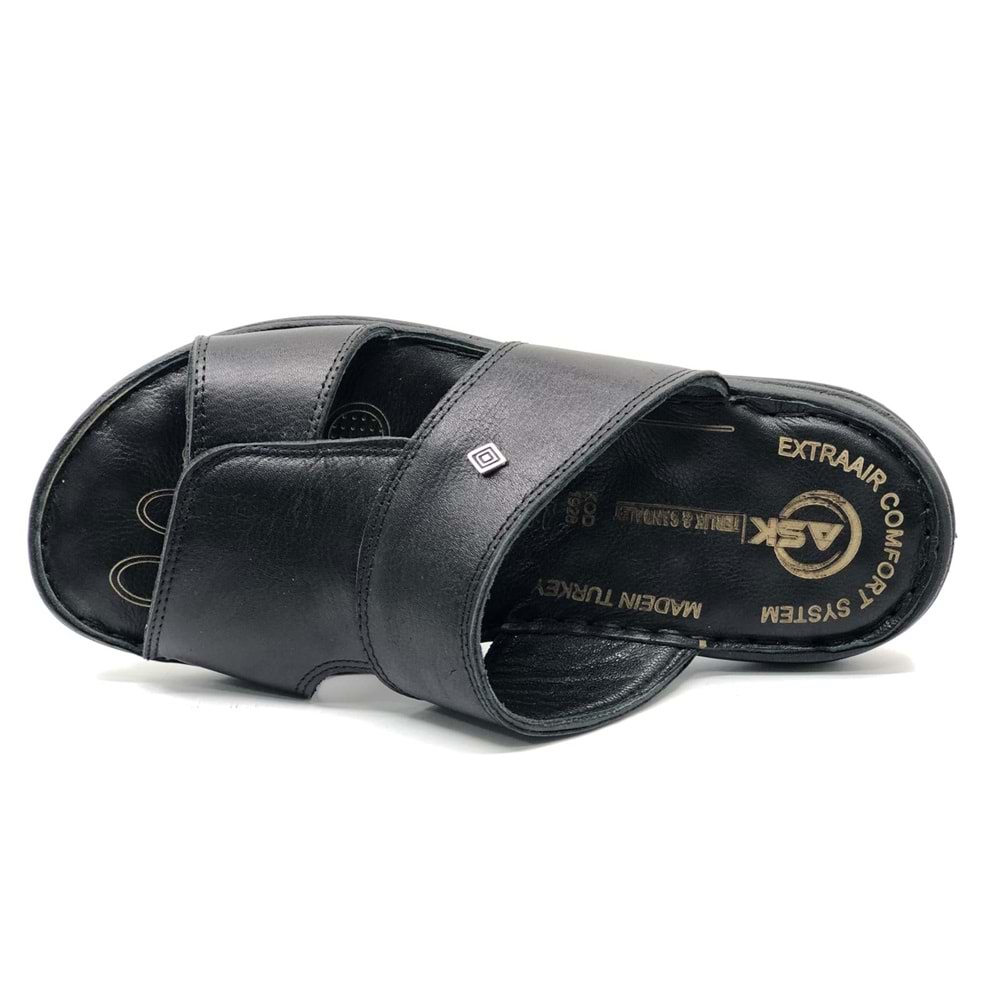 Asker 1928-25 %100 Hakiki Deri Erkek Full Ortapedik Terlik