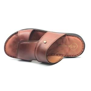 Asker 1928-25 %100 Hakiki Deri Erkek Full Ortapedik Terlik