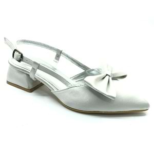 Feles Kurdela Detaylı Arkası Açık Kadın Babet Ayakkabı