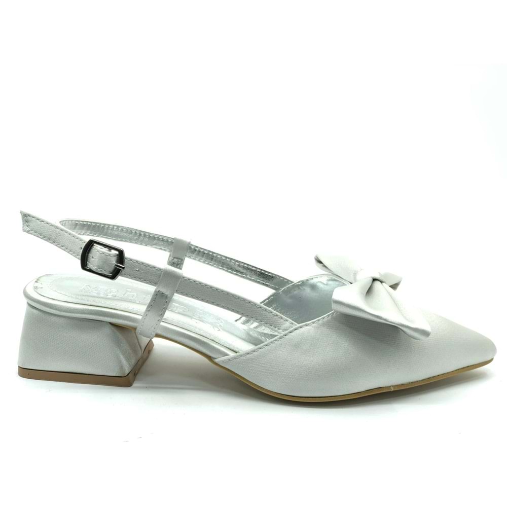 Feles Kurdela Detaylı Arkası Açık Kadın Babet Ayakkabı