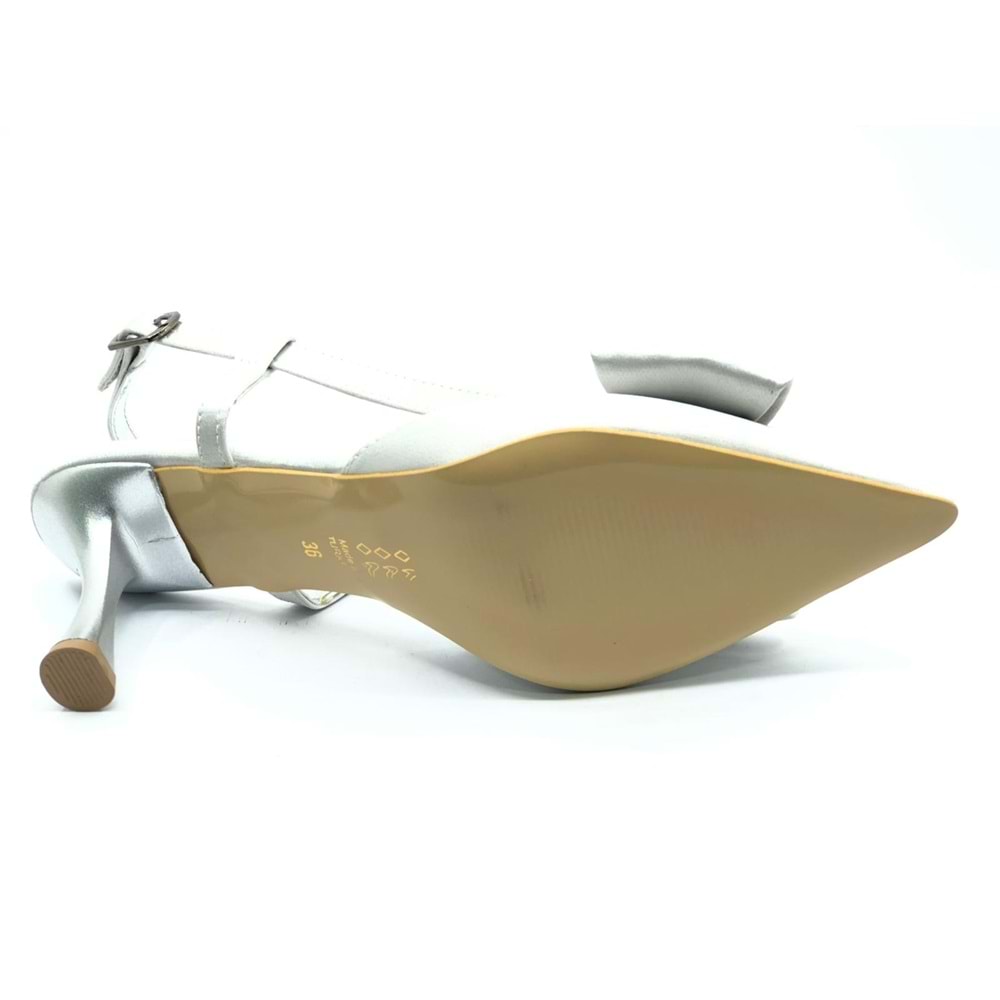 Mehtap Kurdela Detaylı Arkası Açık Stiletto Kadın Topuklu Ayakkabı