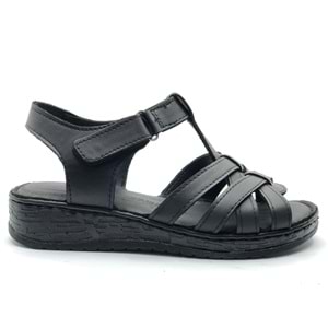 Kocamanlar 8714 Hakiki Deri Comfort Ortopedik Kadın Sandalet