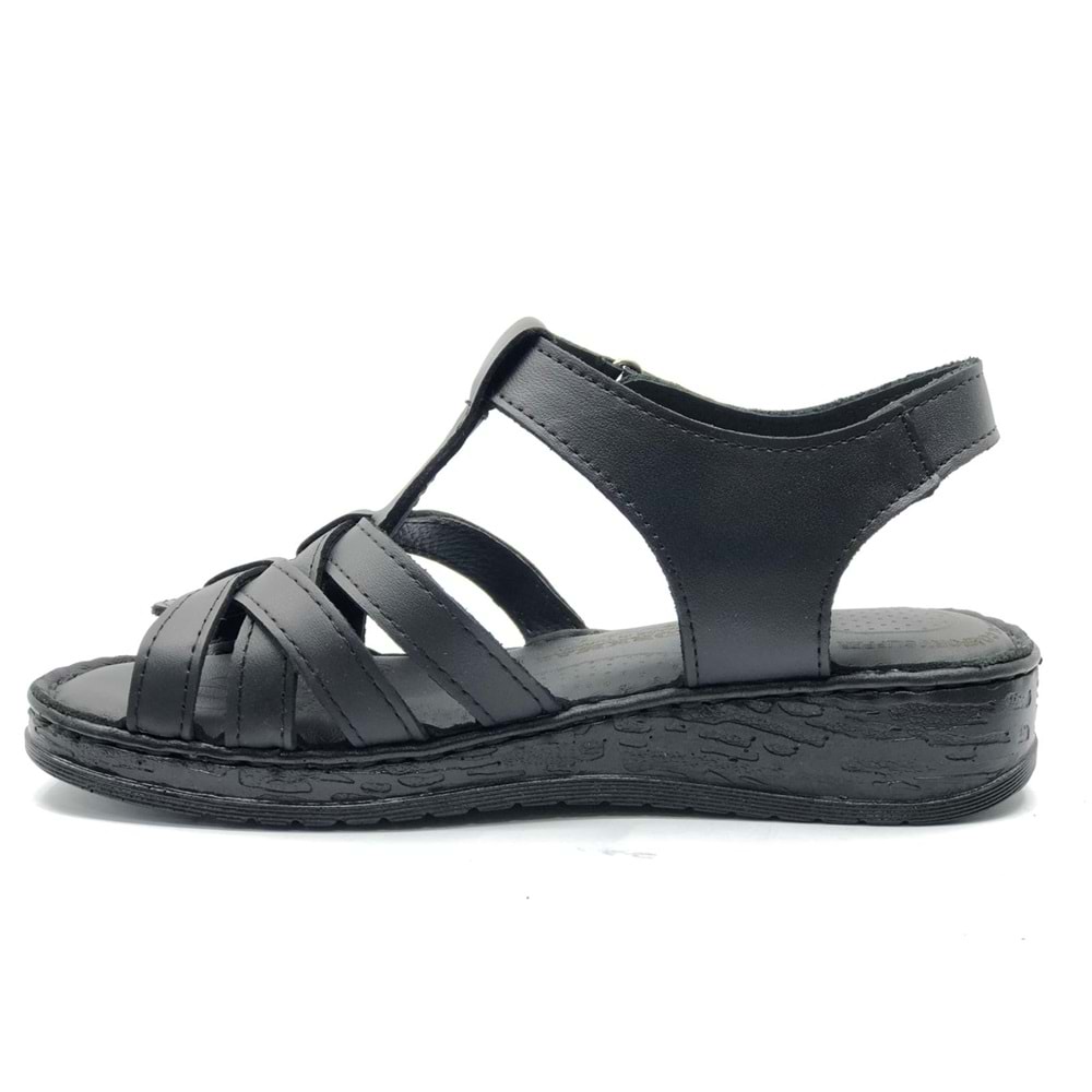 Kocamanlar 8714 Hakiki Deri Comfort Ortopedik Kadın Sandalet