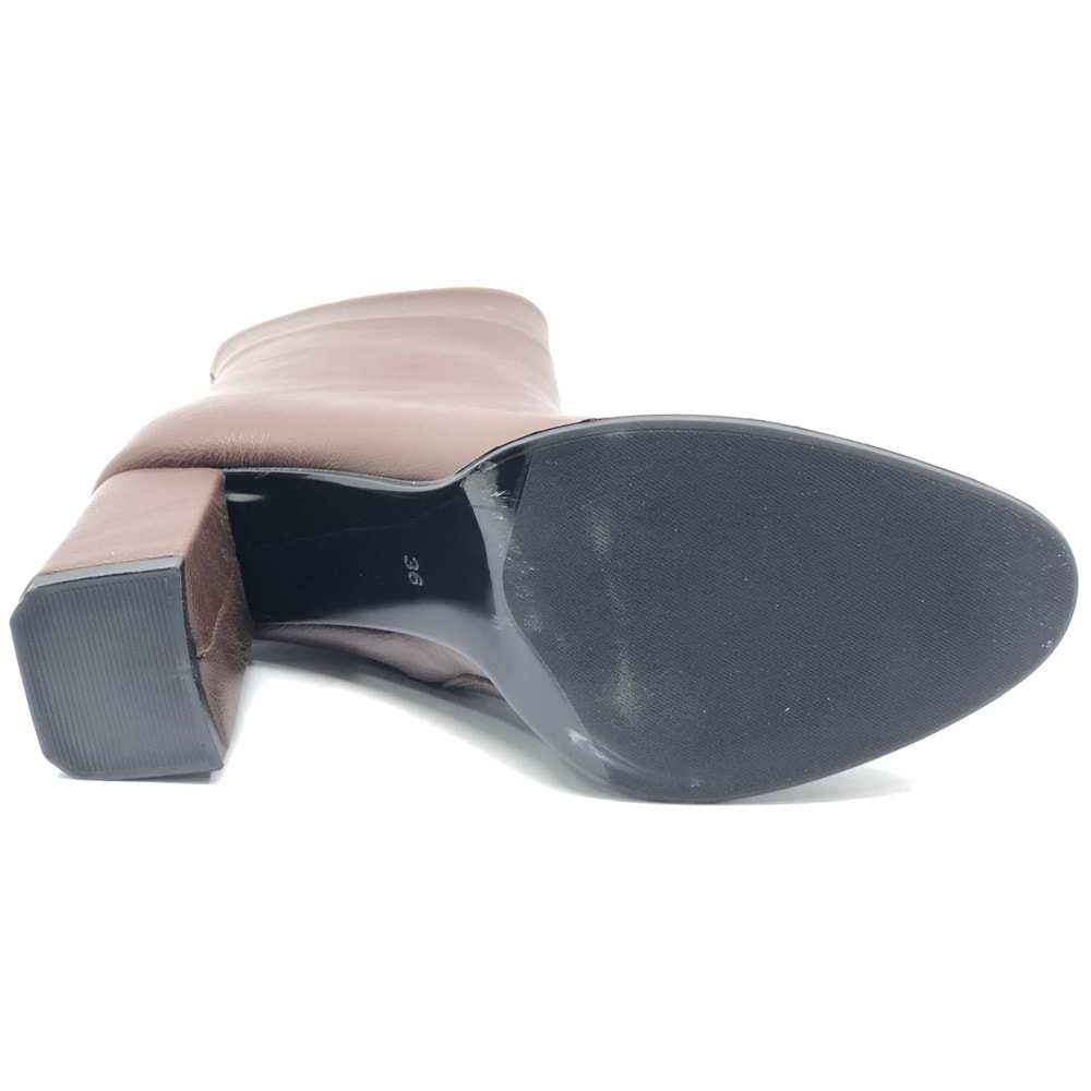 Feles Dikiş Detaylı Klasik Topuklu Kadın Bot