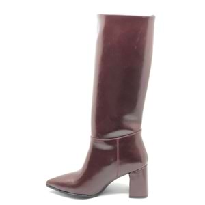 Feles Sivri Burun Fermuarsız Kadın Çizme