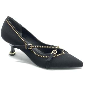 Feles Zımba Toka Detaylı Stiletto Kadın Ayakkabı