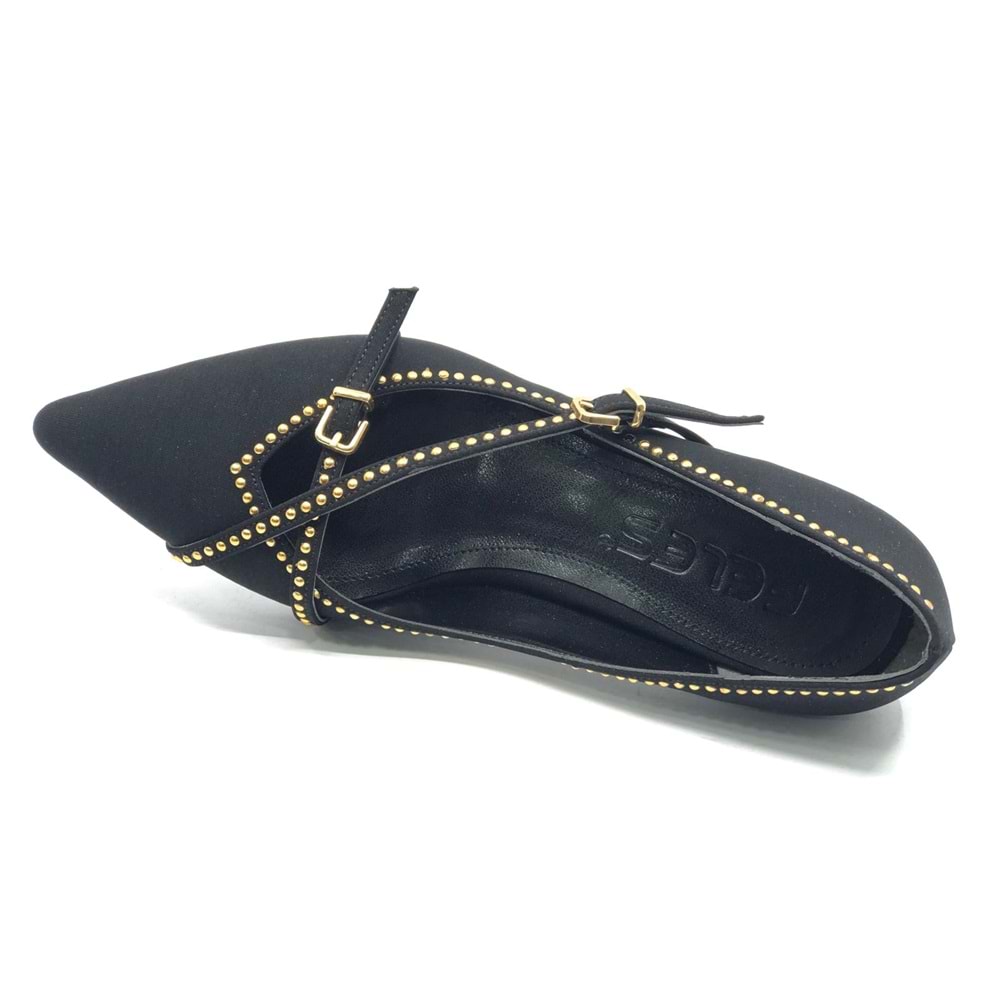 Feles Zımba Toka Detaylı Stiletto Kadın Ayakkabı