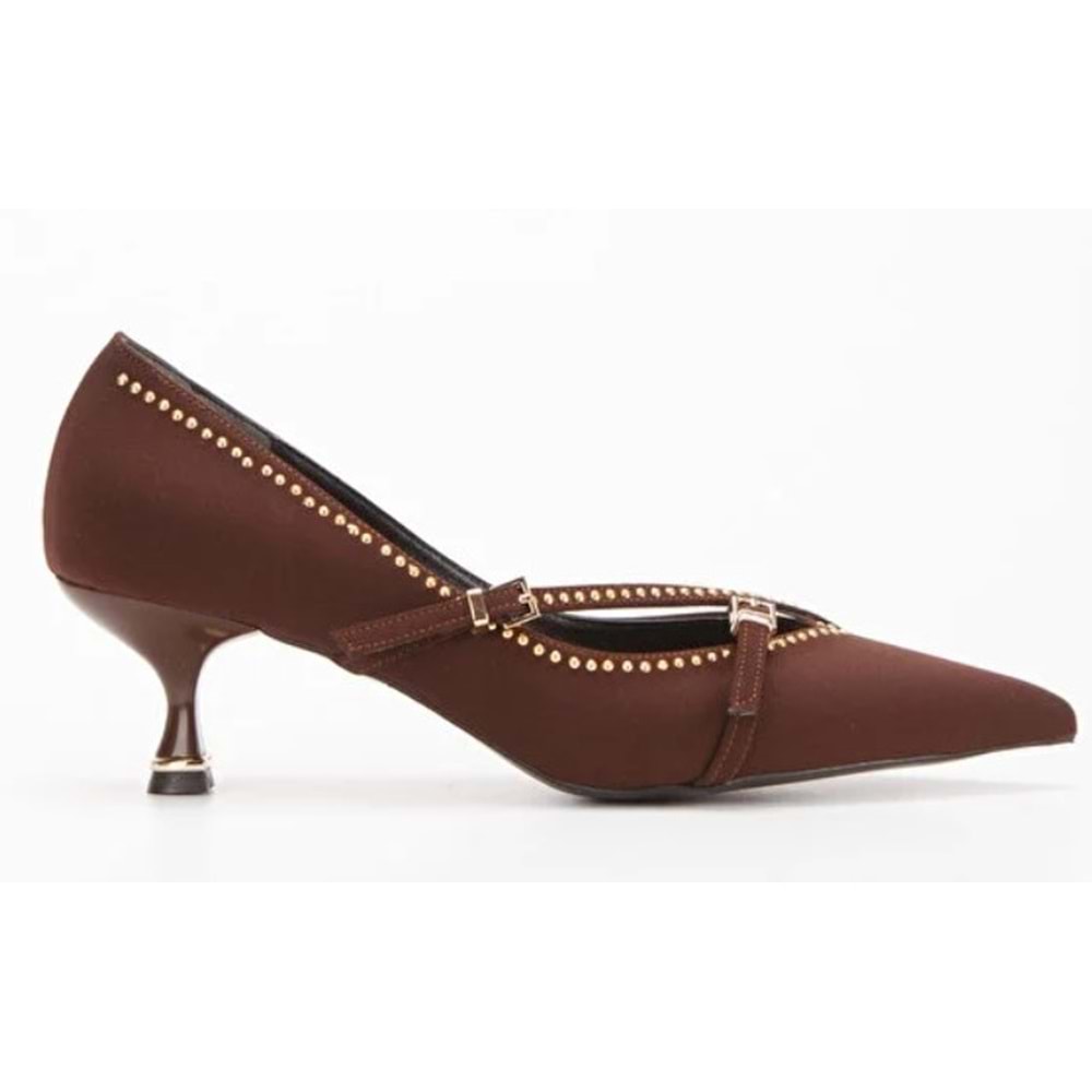 Feles Zımba Toka Detaylı Stiletto Kadın Ayakkabı