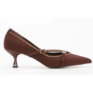 Feles Zımba Toka Detaylı Stiletto Kadın Ayakkabı