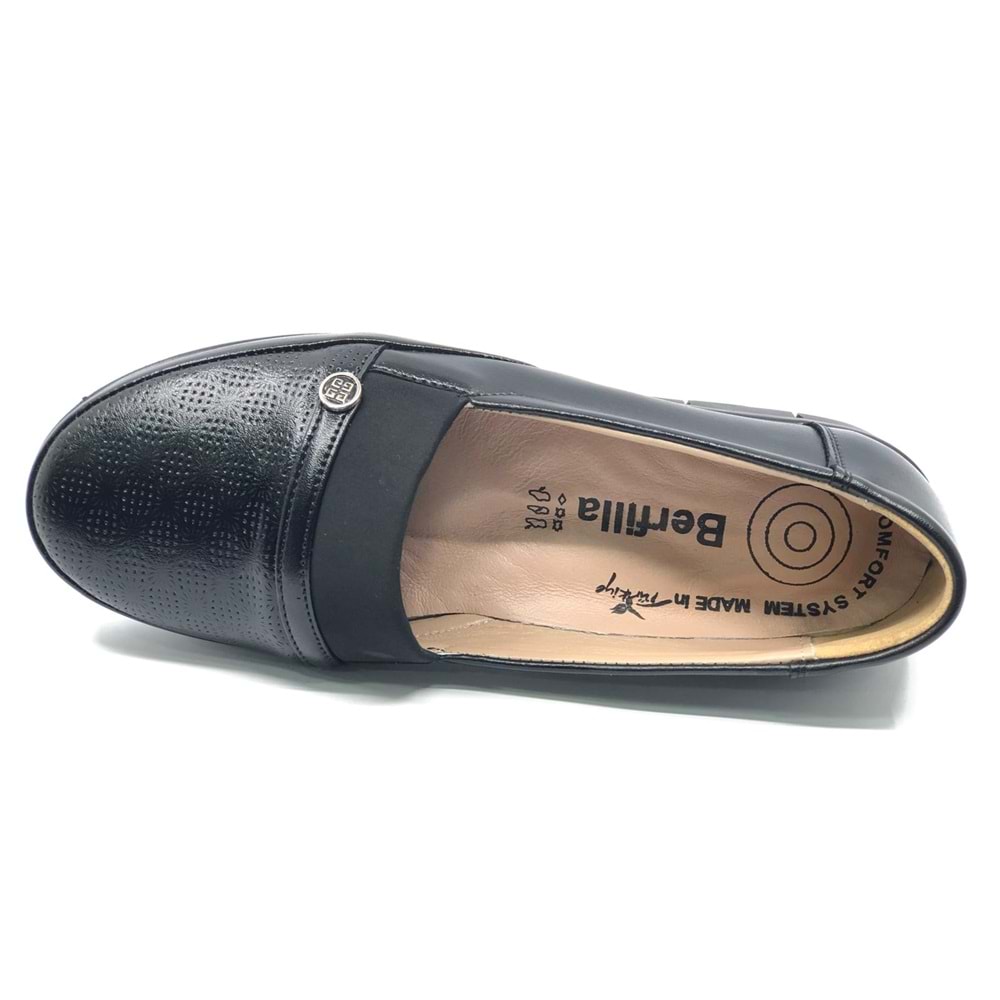 Berfilla Dr.Tavsiyeli İçi %100 Deri Anne Kadın Babet Ayakkabı