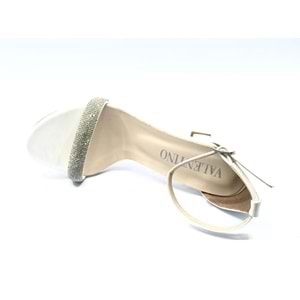 Kocamanlar Şerit Taşlı Tek Bant Kadın Topuklu Ayakkabı