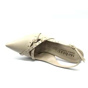 Mehtap Toka Detaylı Arkası Açık Stiletto Kadın Topuklu Ayakkabı