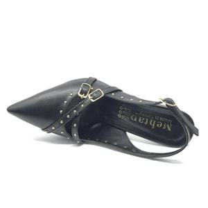 Mehtap Toka Detaylı Arkası Açık Stiletto Kadın Topuklu Ayakkabı