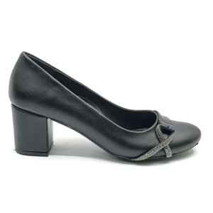 Mehtap Şerit Taşlı Klasik Kadın Topuklu Ayakkabı