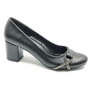 Mehtap Şerit Taşlı Klasik Kadın Topuklu Ayakkabı