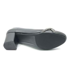 Mehtap Şerit Taşlı Klasik Kadın Topuklu Ayakkabı