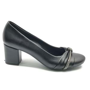 Mehtap Şerit Düğüm Taşlı Klasik Kadın Topuklu Ayakkabı