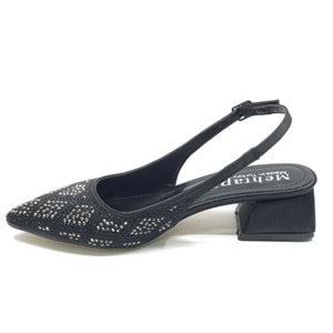 Mehtap Taş Detaylı Arkası Açık Klasik Kadın Topuklu Ayakkabı