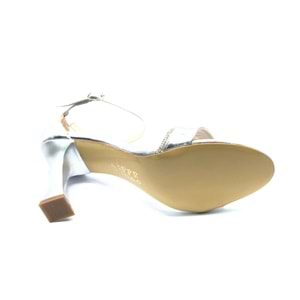 İremsu Şerit Taşlı Detaylı Topuklu Kadın Abiye Ayakkabı