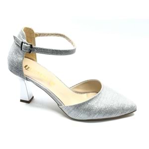 İremsu Çupra Saten Detaylı 8 Cm Topuklu Stiletto Kadın Topuklu Ayakkabı