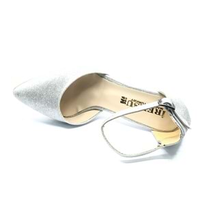 İremsu Çupra Saten Detaylı 8 Cm Topuklu Stiletto Kadın Topuklu Ayakkabı