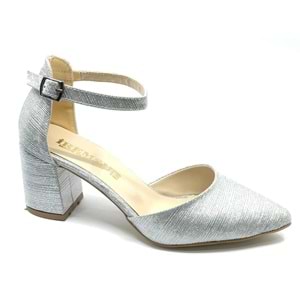 İremsu Çupra Saten Detaylı 5 Cm Topuklu Stiletto Kadın Topuklu Ayakkabı