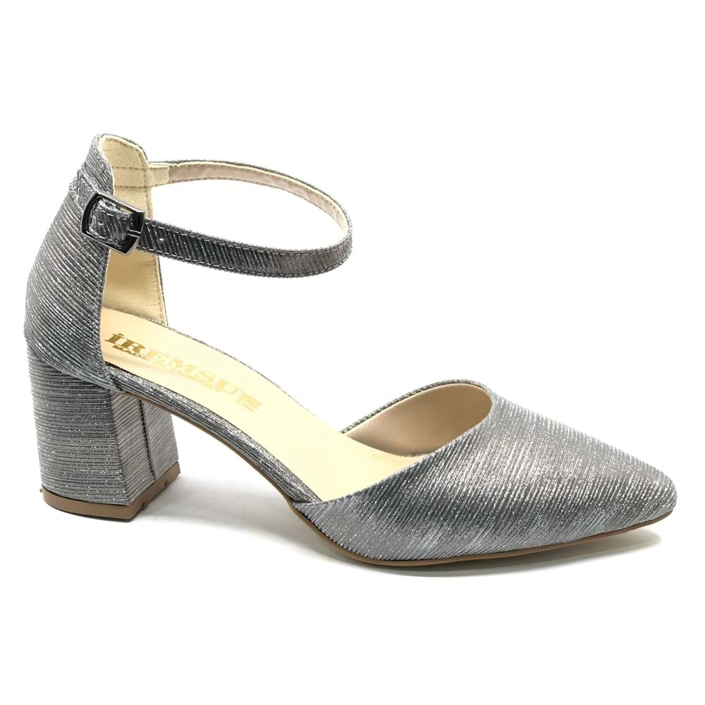 İremsu Çupra Saten Detaylı 5 Cm Topuklu Stiletto Kadın Topuklu Ayakkabı