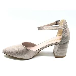 İremsu Çupra Saten Detaylı 5 Cm Topuklu Stiletto Kadın Topuklu Ayakkabı