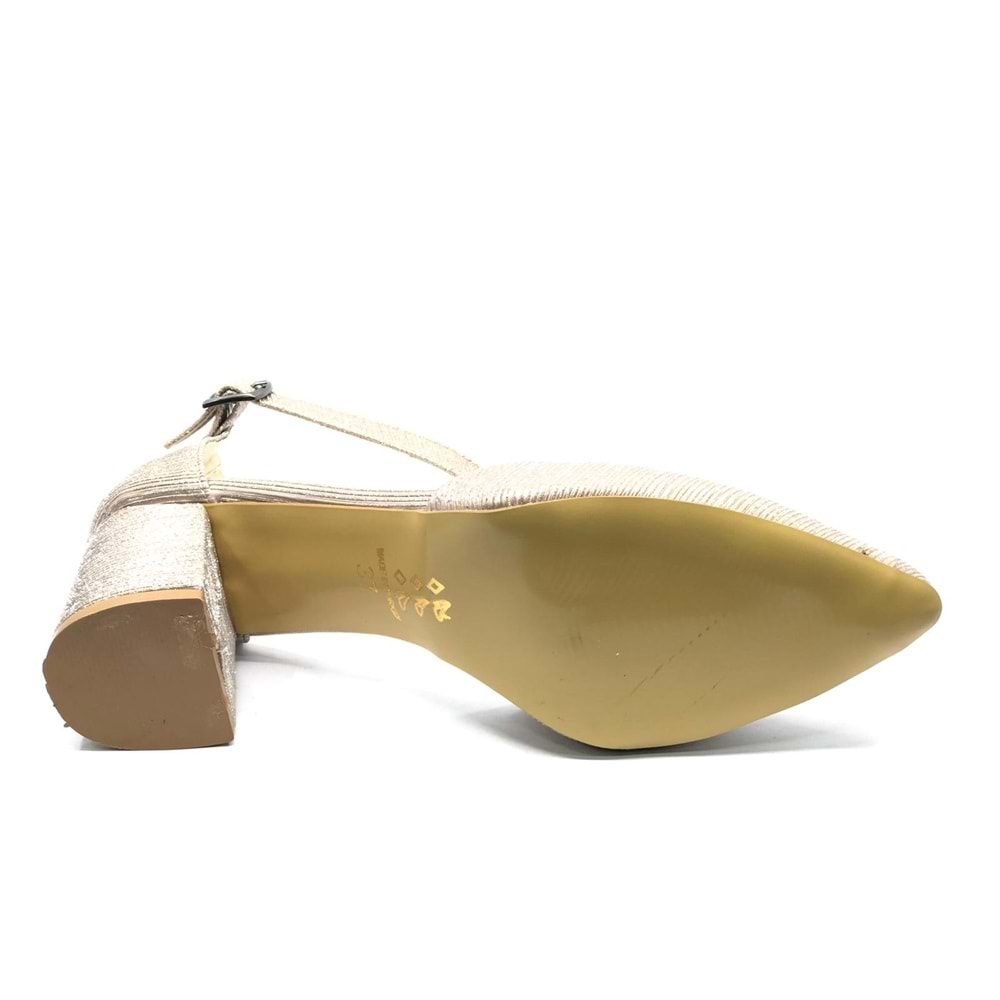 İremsu Çupra Saten Detaylı 5 Cm Topuklu Stiletto Kadın Topuklu Ayakkabı