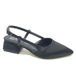 Mehtap Arkası Açık Fiyonk Detaylı Klasik Kadın Topuklu Ayakkabı