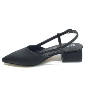 Mehtap Arkası Açık Fiyonk Detaylı Klasik Kadın Topuklu Ayakkabı