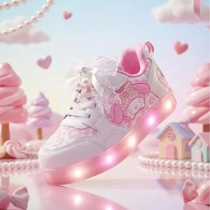 Kocamanlar Kuromi Işıklı Ortopedik Çocuk Spor Ayakkabı