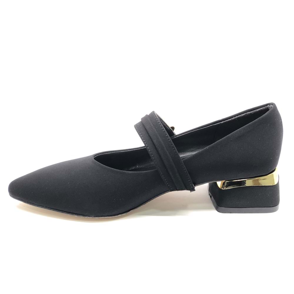 Feles Blower Detaylı Sivri Burun Topuklu Kadın Ayakkabı