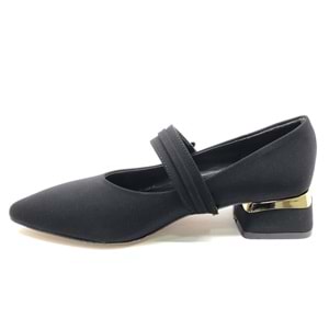 Feles Blower Detaylı Sivri Burun Topuklu Kadın Ayakkabı