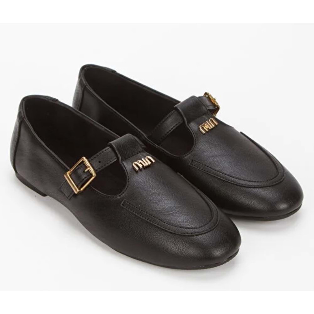 Feles Kemer Detaylı Kadın Babet Ayakkabı