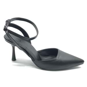 Feles Arkası Açık Stiletto Kadın Topuklu Ayakkabı