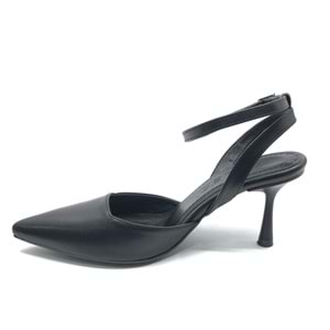 Feles Arkası Açık Stiletto Kadın Topuklu Ayakkabı