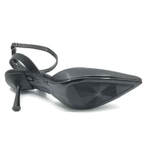 Feles Arkası Açık Stiletto Kadın Topuklu Ayakkabı