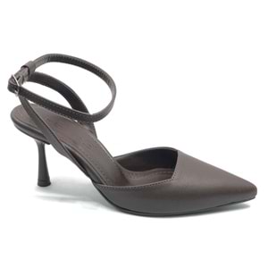 Feles Arkası Açık Stiletto Kadın Topuklu Ayakkabı