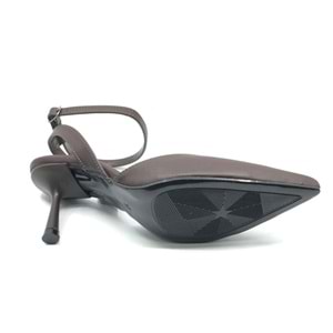 Feles Arkası Açık Stiletto Kadın Topuklu Ayakkabı