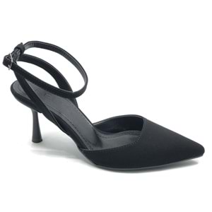 Feles Arkası Açık Stiletto Kadın Topuklu Ayakkabı