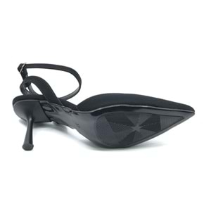 Feles Arkası Açık Stiletto Kadın Topuklu Ayakkabı