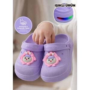 Kocamanlar 2316 Işıklı Emojili Sabo Günlük Terlik Unisex Çocuk Terlik