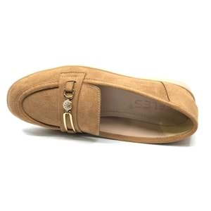 Feles Toka Taş Detaylı Kadın Babet Ayakkabı