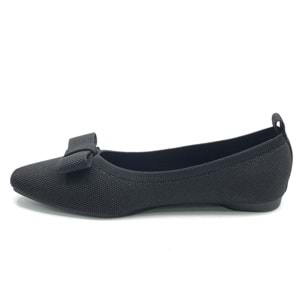 Feles Triko Kurdela Detaylı Kadın Babet Ayakkabı